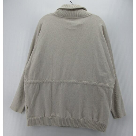 Varley Sweater Large White Pullover Turtleneck Oversized Belted - Picture 7 of 12